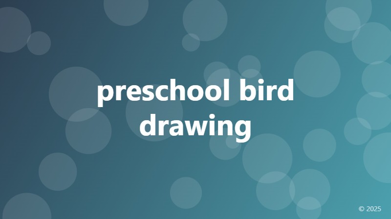 preschool bird drawing