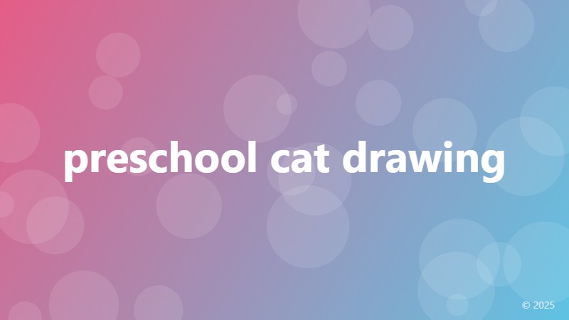 preschool cat drawing