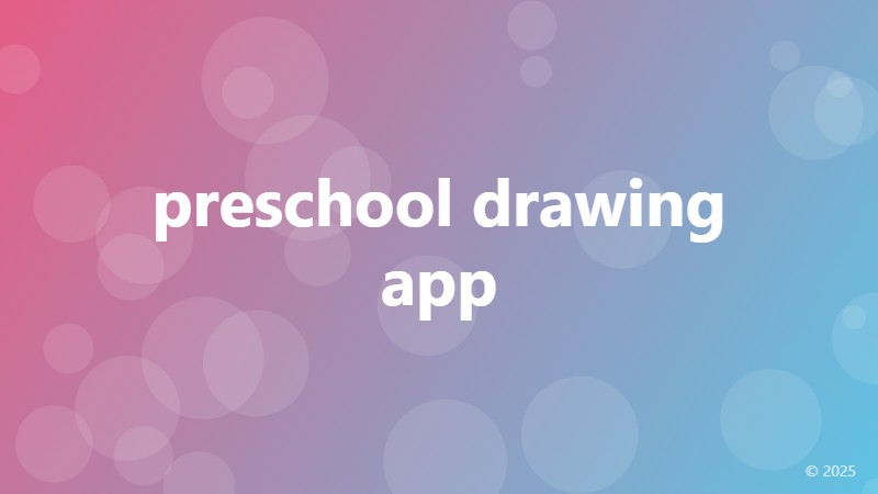 preschool drawing app