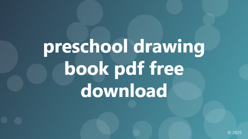preschool drawing book pdf free download
