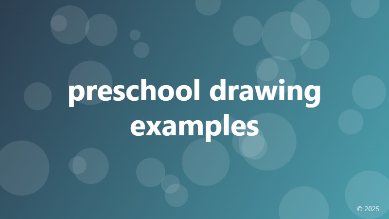 preschool drawing examples