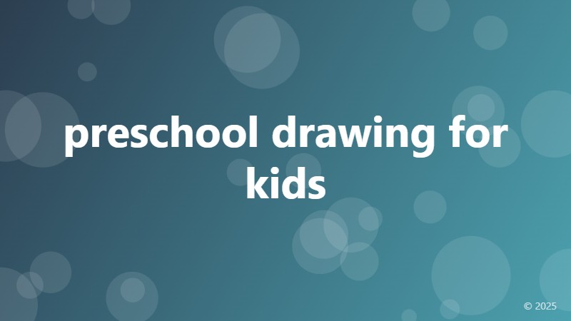 preschool drawing for kids