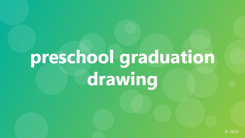 preschool graduation drawing