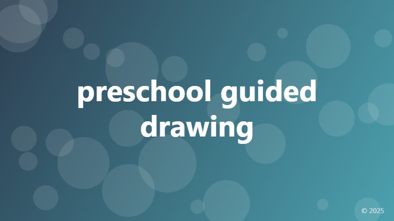 preschool guided drawing