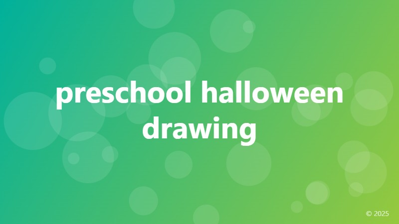 preschool halloween drawing